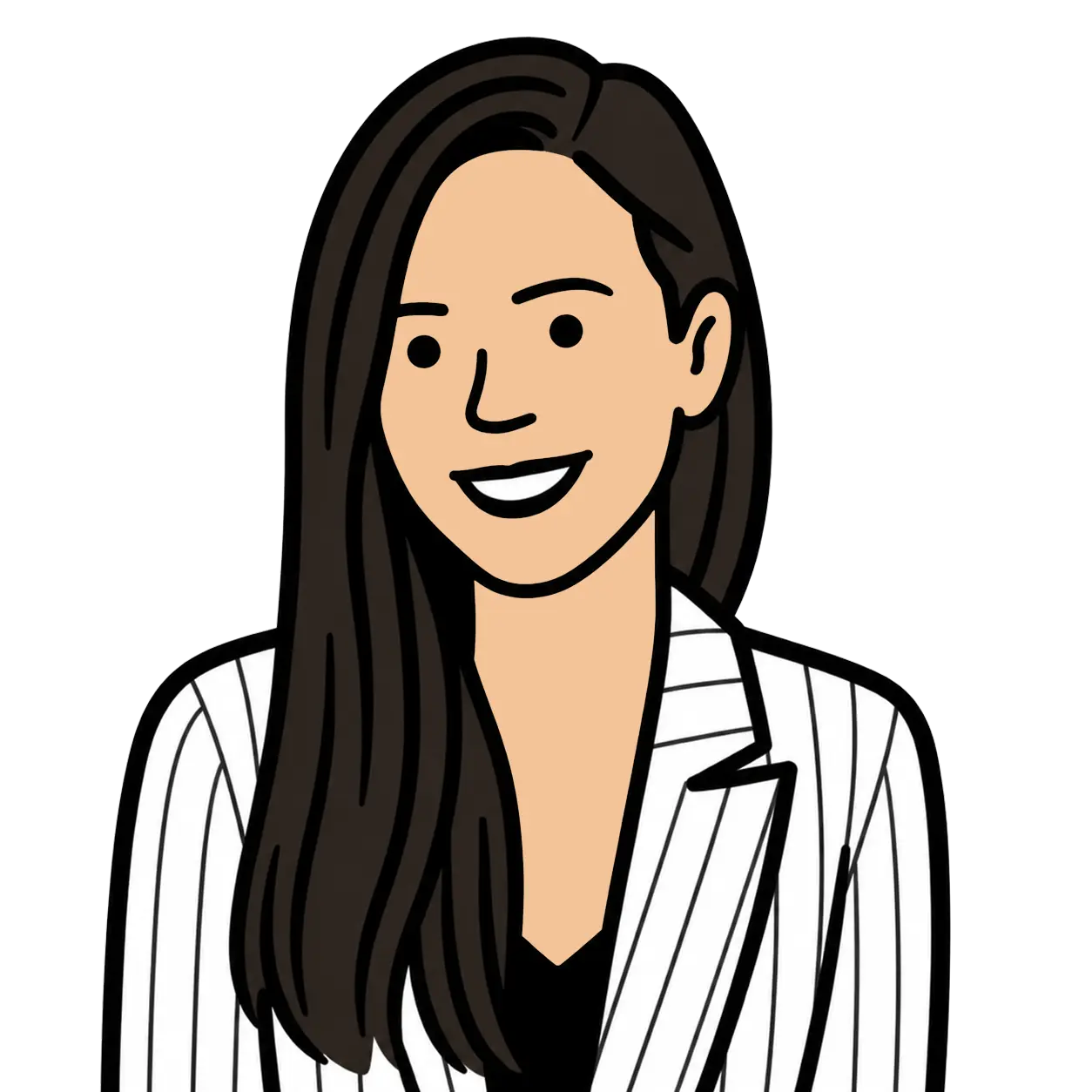Illustrated portrait of Janet Romero