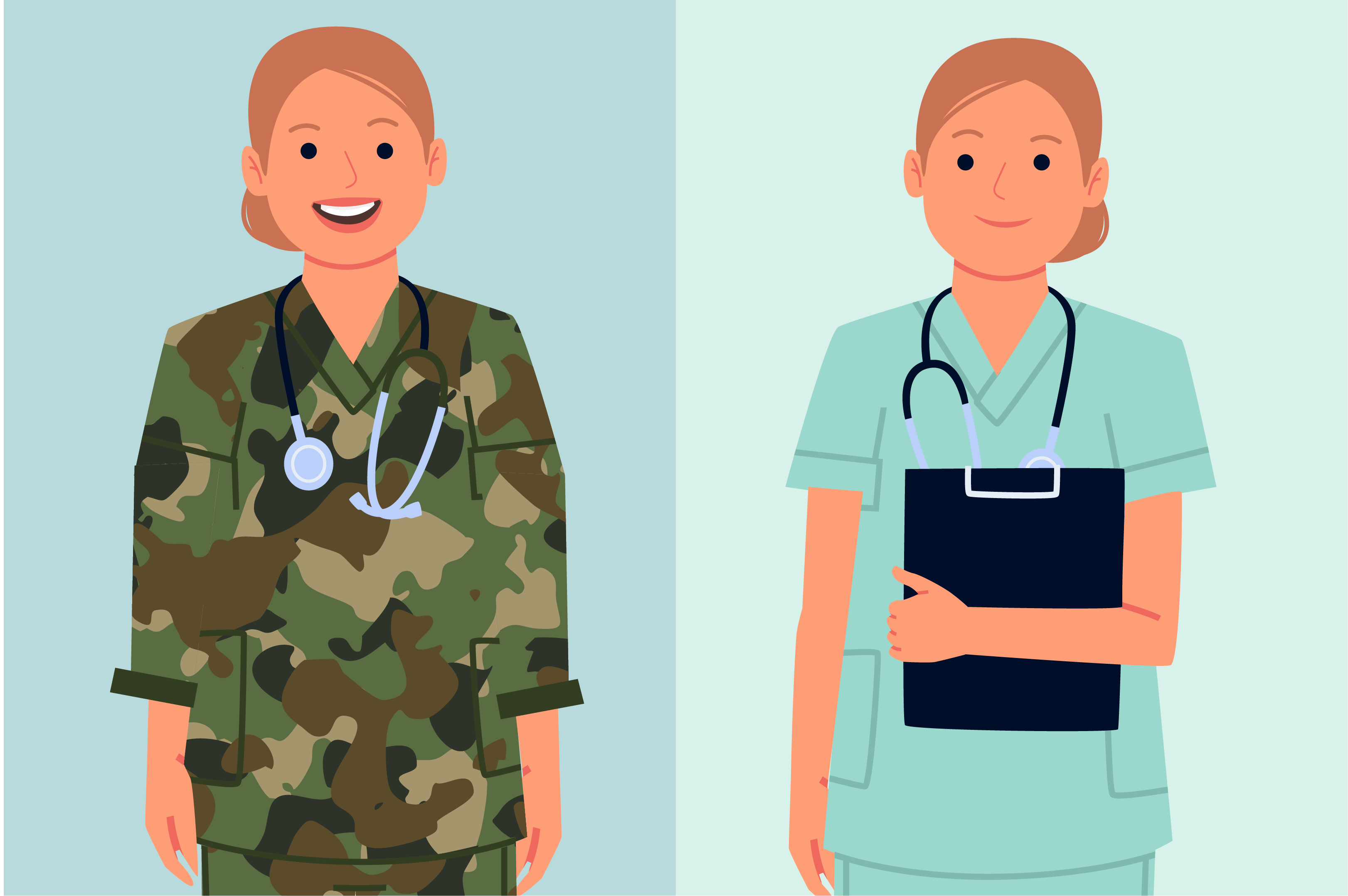 Active duty care illustration